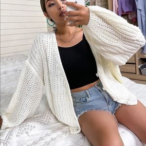 Brand new white/cream knit cardigan - NEVER WORN